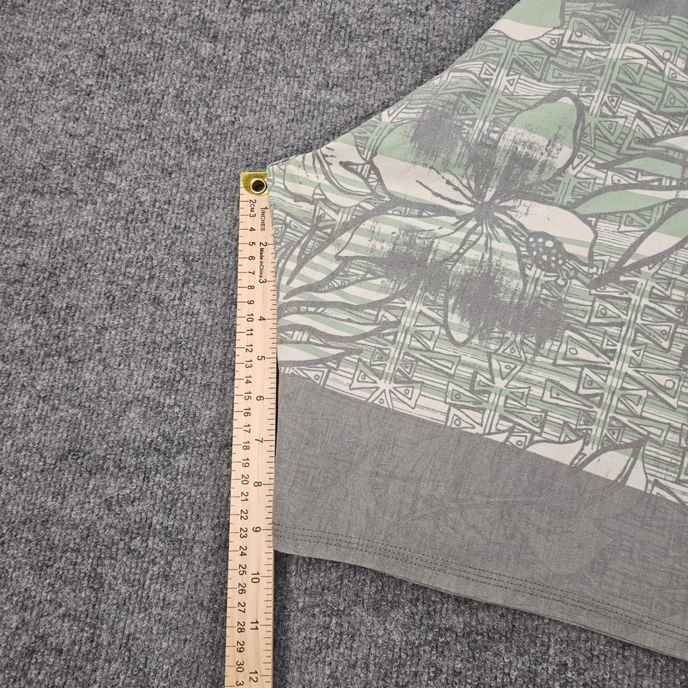 Dakine Mens 38 Board Shorts Grey Mint Green‎ Tropical Tribal Print Swim Trunks
